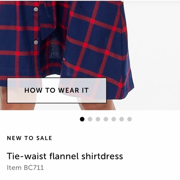 NWT J Crew Tie Waist Flannel Shirtdress 😍🤩 - Picture 4 of 16
